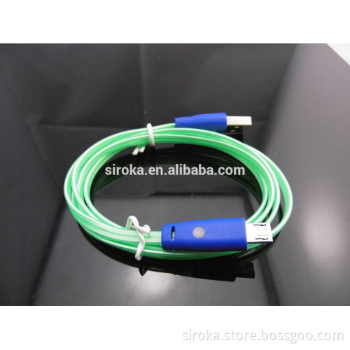 Hot selling perfume micro usb cable colorful fabric perfume data cable for Samsung